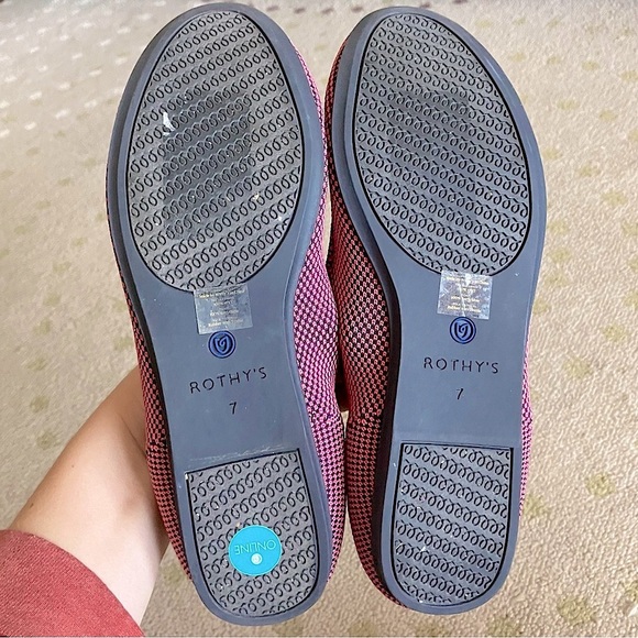 Rothy's Pink Flats Lightweight and Breathable - Picture 7 of 9